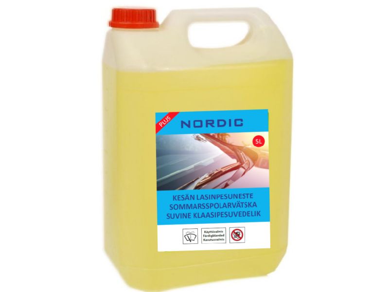 NORDIC Tuulilasinpesuneste Kesä+ 5 L